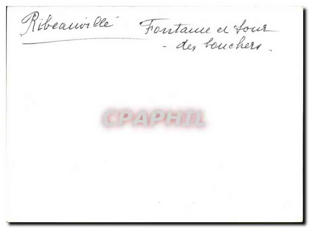 Ribeauvillé — Fontäne und Turm der Bouchers — n°2 - Rückseite