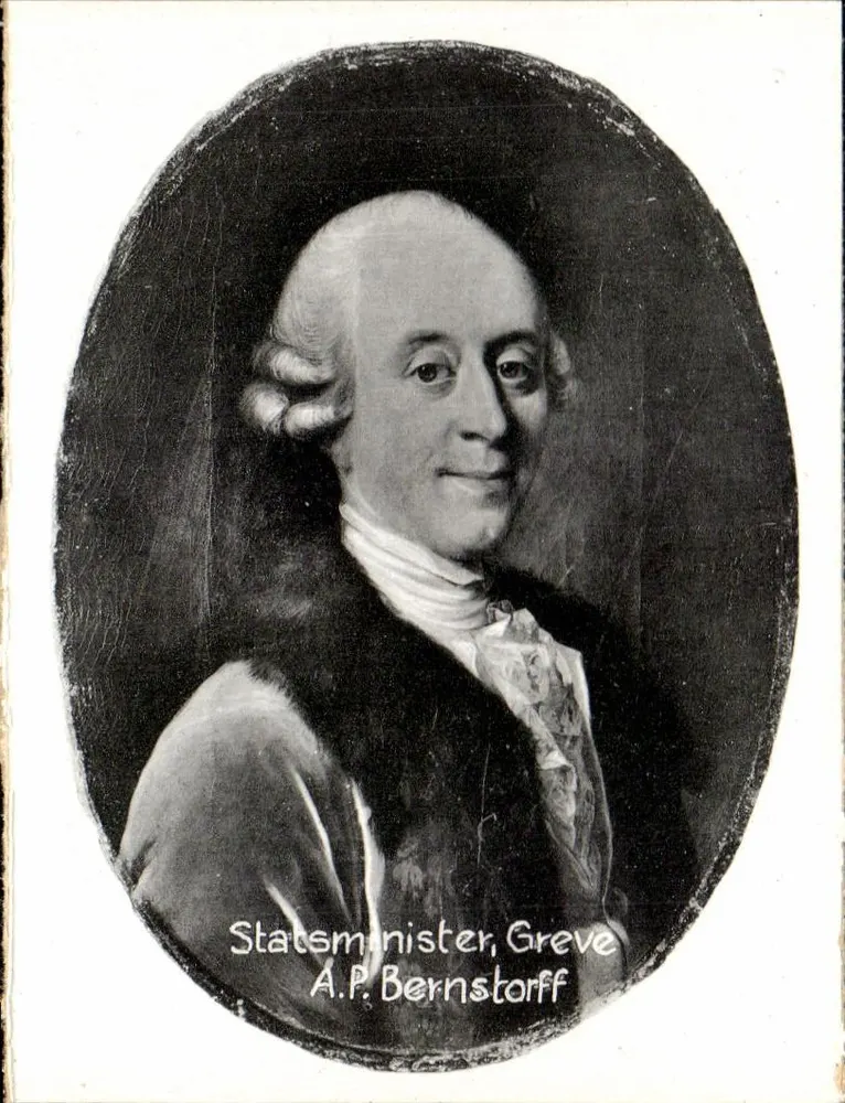 Porträt von A.P. Bernstorff — Statsminister, Greve — unbekannter Verlag - Vorderseite