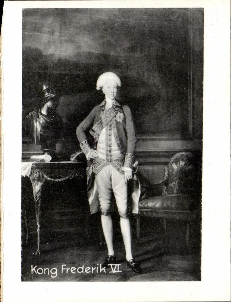 Porträt von König Frederik VI — Dänemark — unbekannter Verlag, Seriennummer nicht sichtbar - Vorderseite