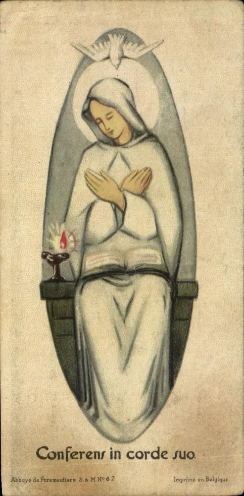 Unsere Frau der Aufnahme — Abtei Foremoutiers — In Belgien gedruckt Nr. 67 - Vorderseite