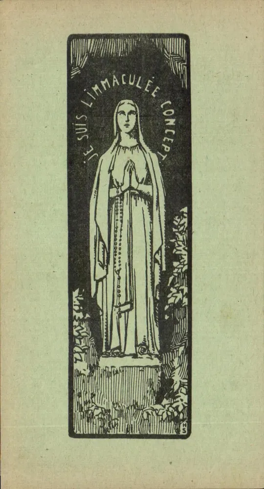 Nossa Senhora de Lourdes — Conceição Imaculada — Colônias Fraternas da Juventude - Frente