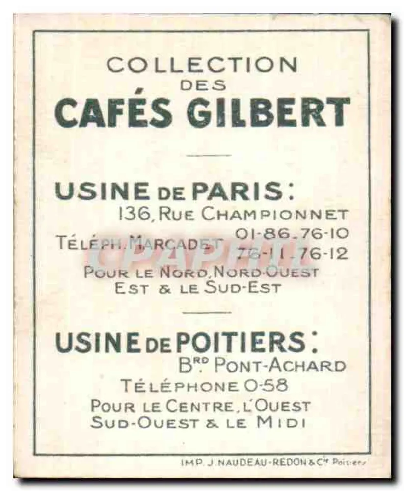 Regalec — Peixe pré-histórico — Série XXIII, N°8, Cafés Gilbert - Verso