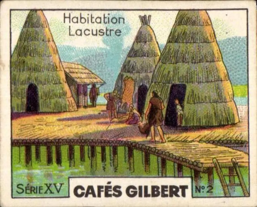 Habitação Lacustre — Série XV — Cafés Gilbert N°2 - Frente