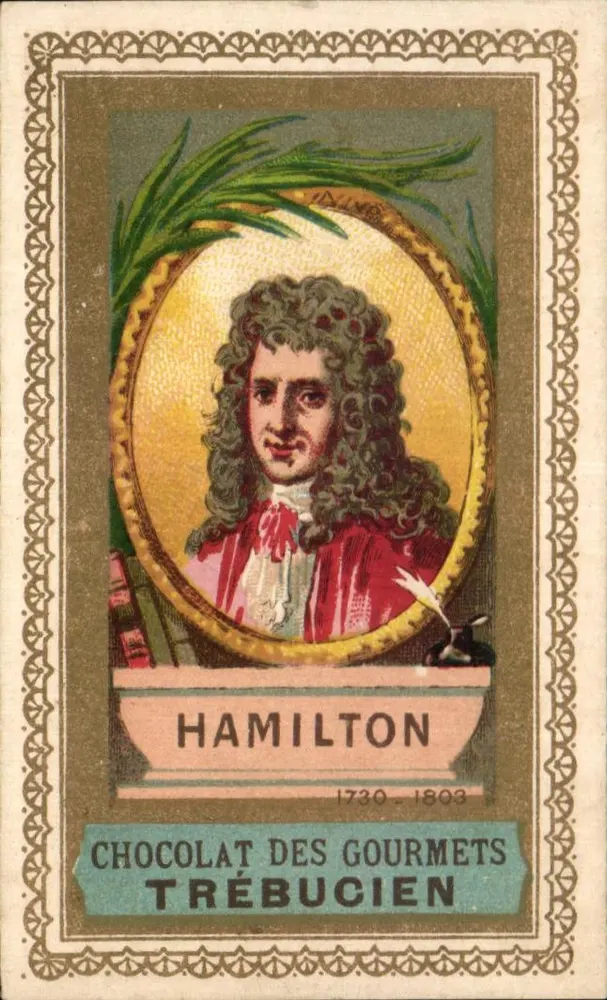 Hamilton — retrato — Chocolate dos Gourmets Trébucien - Frente