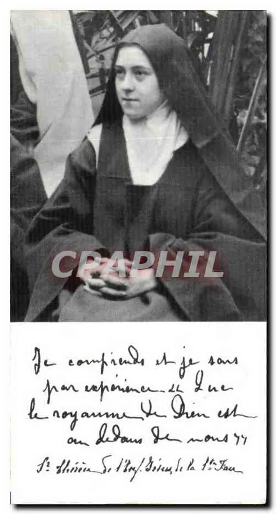 Saint Thérèse des Enfants-Jésus — Photographie aus dem Jahr 1894 — Office Central de Lisieux, N° 9a - Vorderseite