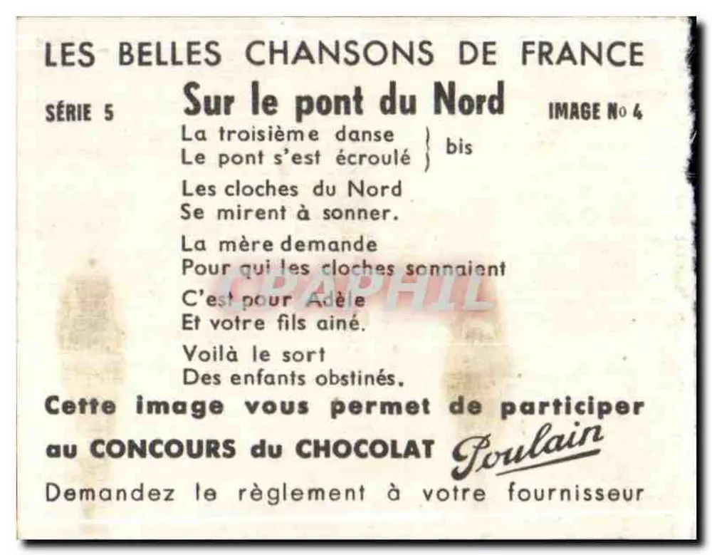 Sul ponte del Nord — Serie 5, Immagine n. 4 — Chocolat Poulain - Verso
