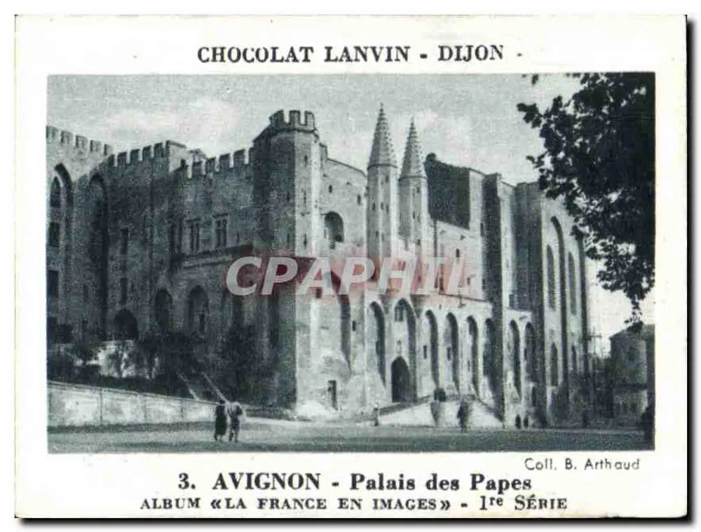 Avignon - Palast der Päpste — Album « Frankreich in Bildern » - 1. Serie, Verlag Arthaud - Rückseite