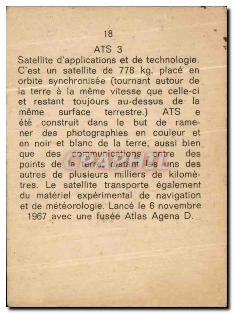 ATS 3 — अनुप्रयोग और प्रौद्योगिकी कृत्रिम उपग्रह — Craphil, संख्या 18 - पीछे