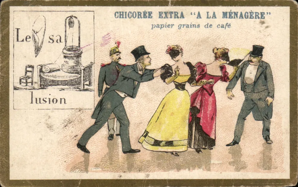 Chicórea extra 'à la ménagère' — papel grãos de café — Duroyon & Ramette, Cambrai (Nord) - Frente