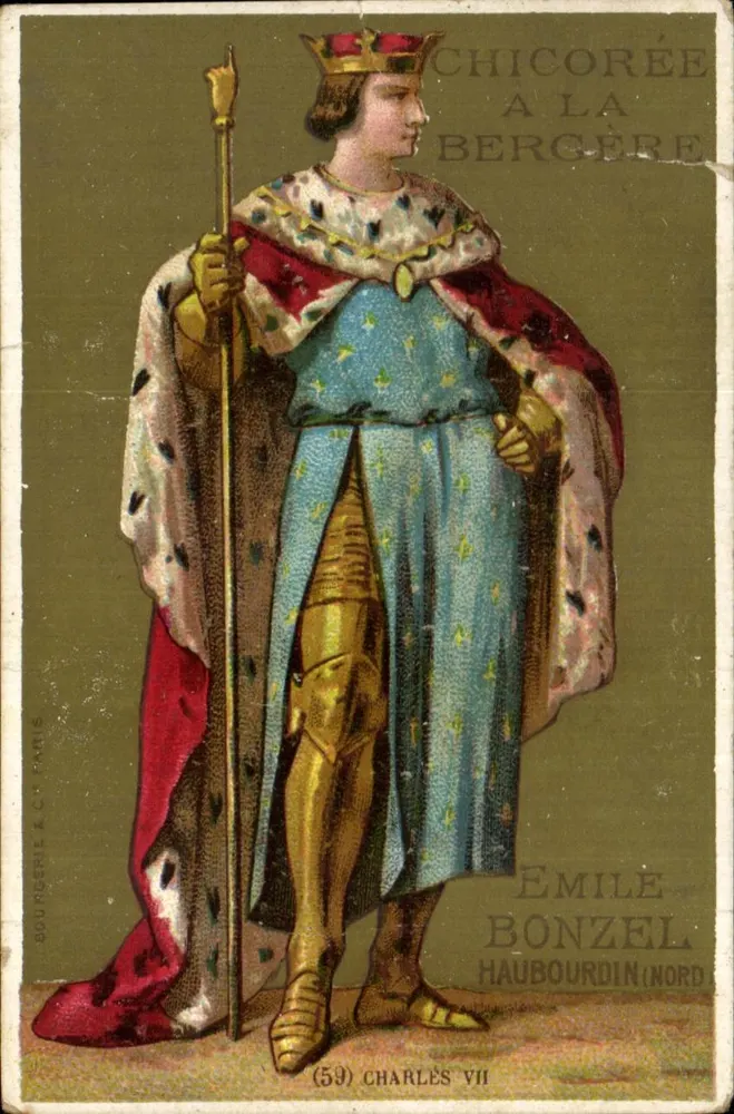 Charles VII — roi de France (59) — éditeur Émile Bonzel, Haubourdin (Nord) - Vorderseite