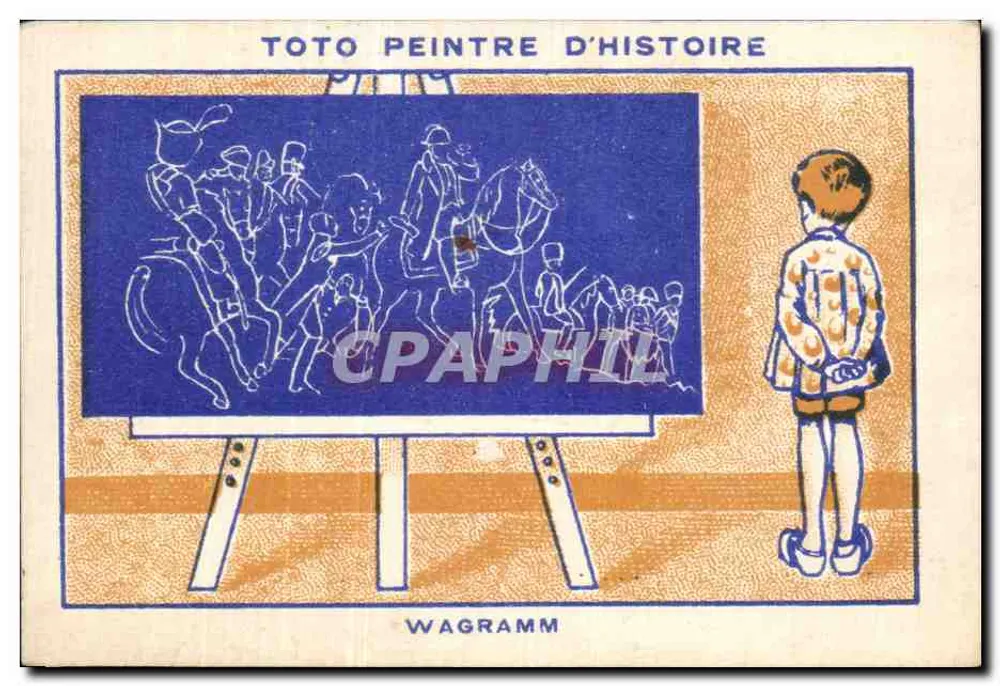 Toto peintre d'histoire — scène de chevaux et cavaliers sur toile — éditeur WAGRAMM - Frente