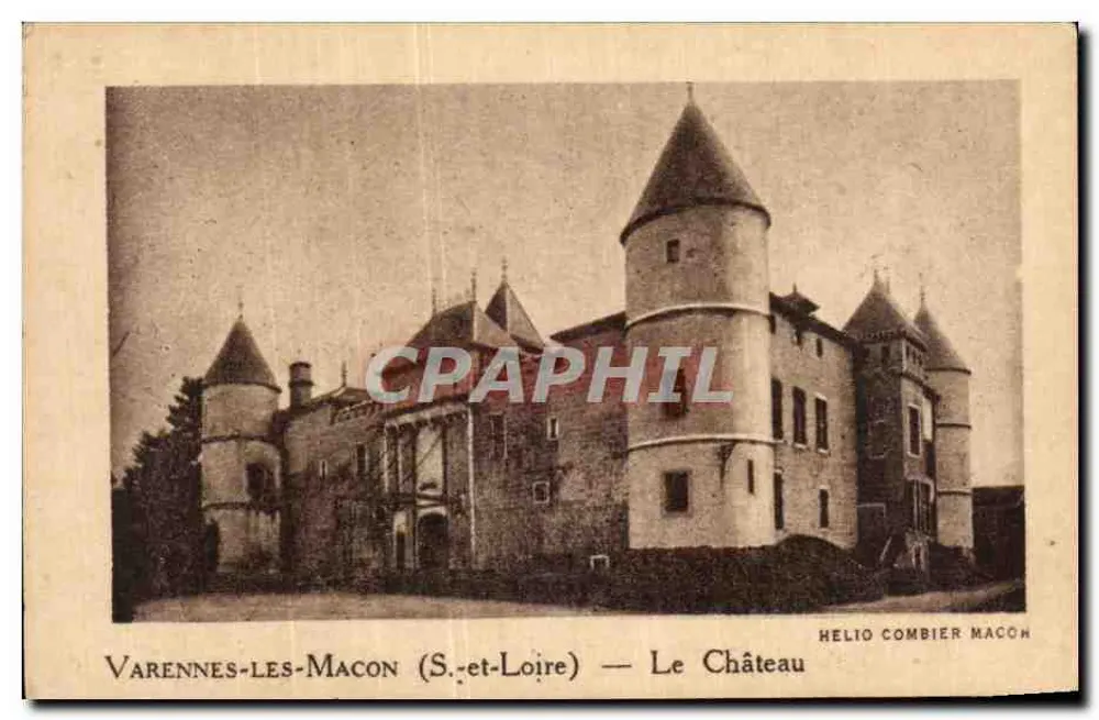 Varennes-les-Macon (S.-et-Loire) — Das Schloss — Helio Combier Macon - Vorderseite
