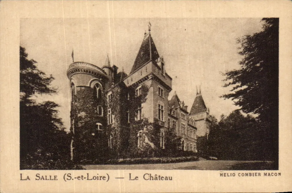 La Salle (S.-et-Loire) — Das Schloss — Helio Combier Macon - Vorderseite