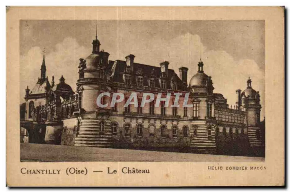 Chantilly (Oise) — Das Schloss — Hélio Combier Macon - Vorderseite