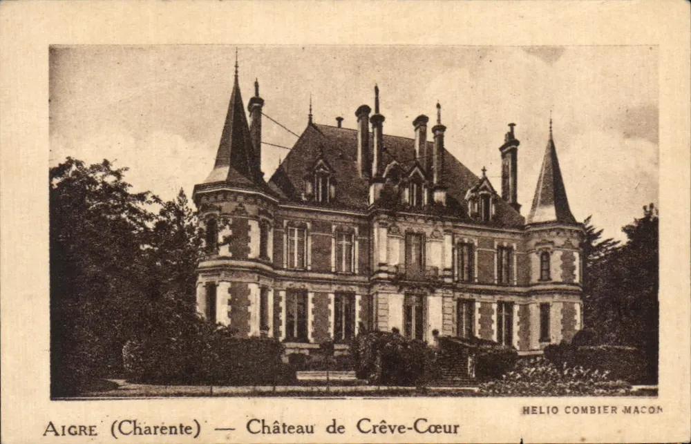Aigre (Charente) — Castelo de Crève-Cœur — Helio Combier Macon - Frente