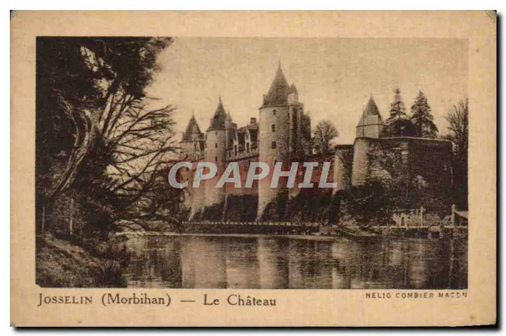 Josselin (Morbihan) — Zamek — Helio Combier Maccon - Awers