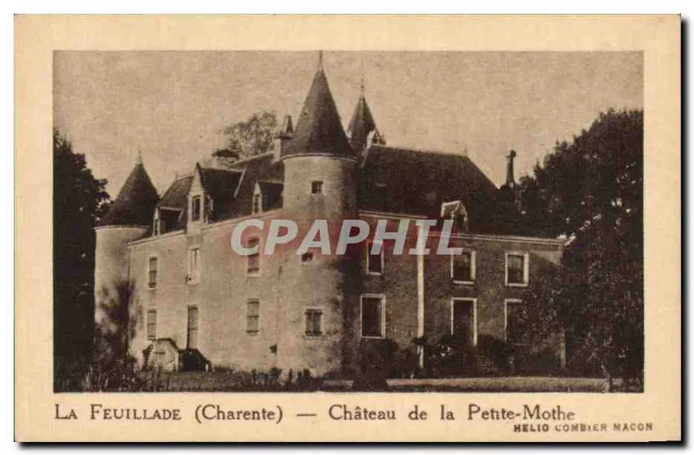 La Feuillade (Charente) — Castelo da Petite-Mothe — Helio Combier Macon - Frente