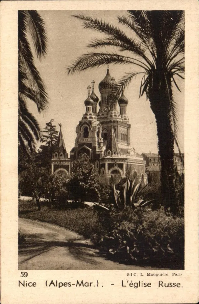 Nice (Alpes-Mar.) - Russische Kirche — S.I.C. L. Mauguicière, Paris, Nr. 59 - Vorderseite