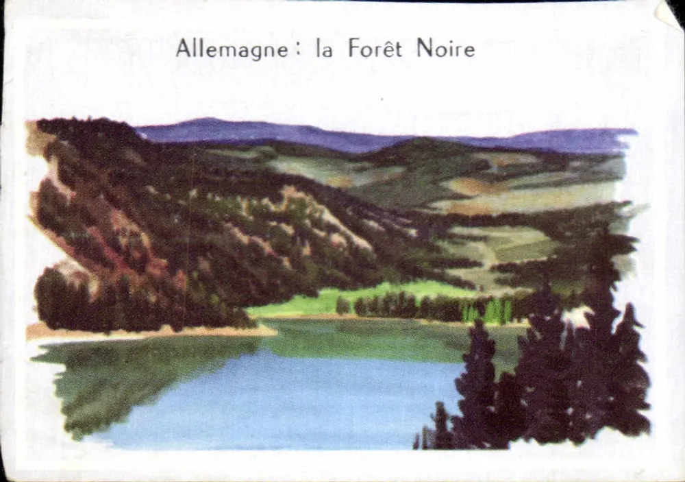 Alemanha: A Floresta Negra — paisagem lacustre e montanhosa - Frente
