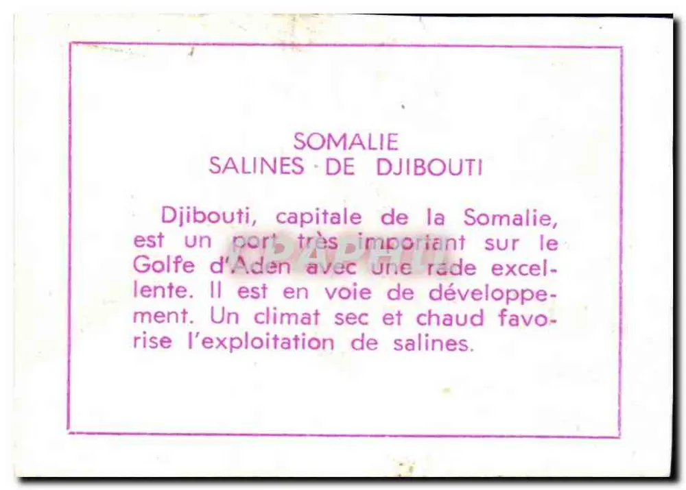 Somalia: Solanki w Djibuti - Rewers