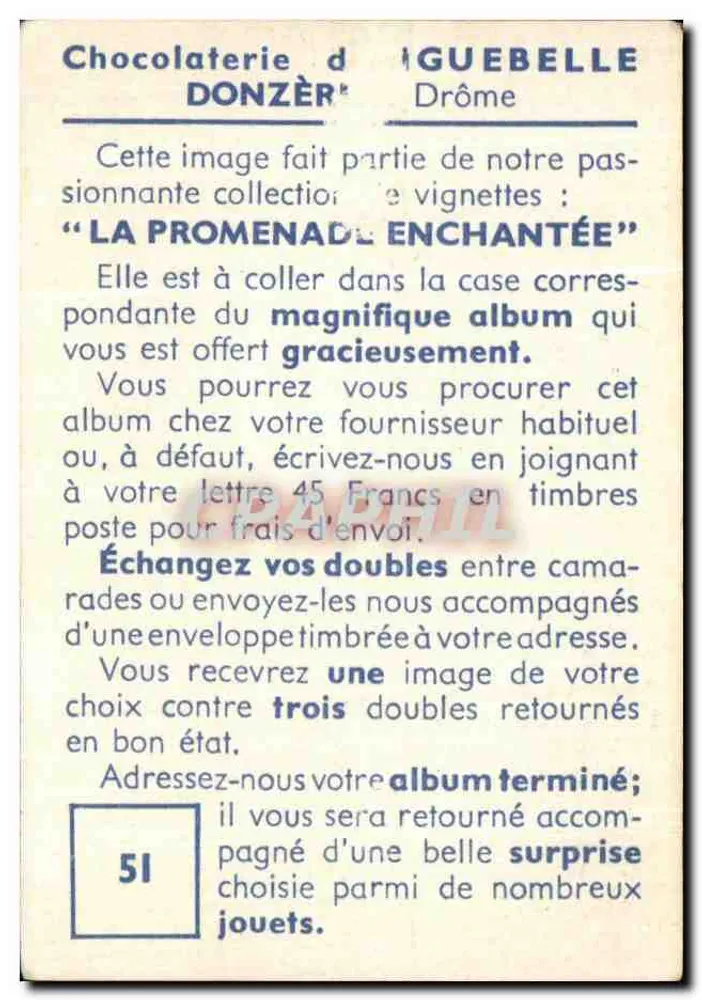Tempestade — Aiguebelle — Chocolaterie Donzèr - Verso