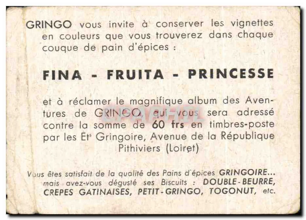 Die Abenteuer von Gringo — Karneval — Gringoire - Rückseite