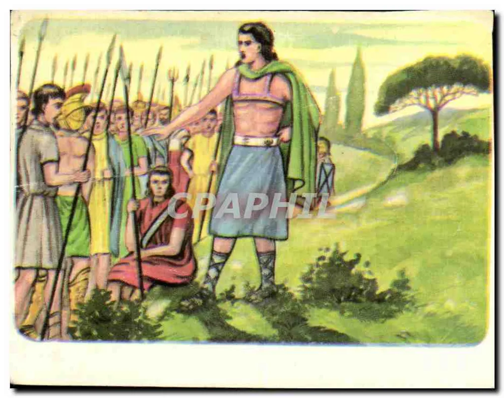 Spartacus, gladiador rebelde — mantém Roma em cheque, mas é finalmente derrotado (morrreu em 71 a.C.) — editor não visível - Frente