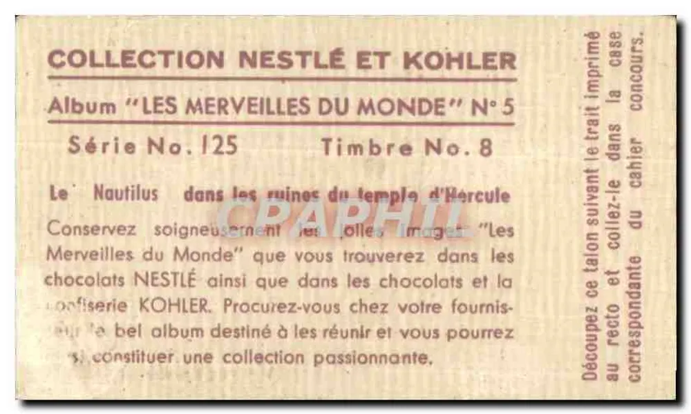 Tempel des Herkules — Unterwasser-Ruinen — Bildserie 125 - Rückseite