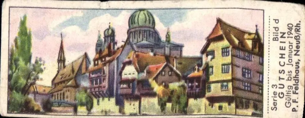 Nürnberg — Ao Lado da Pegnitz — Novesia-Städte-Quartett, Série 3, Imagem d - Frente