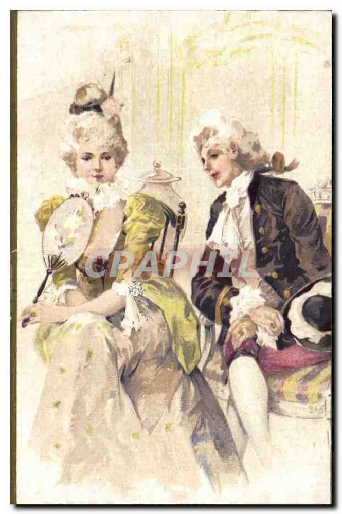 Zwei Personen in historischem Kleid — Illustration - Vorderseite