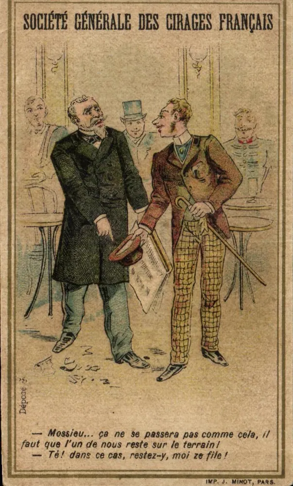 Société Générale des Cirages Français — pubblicità per Fulgor — editore J. Minot, Parigi - Recto