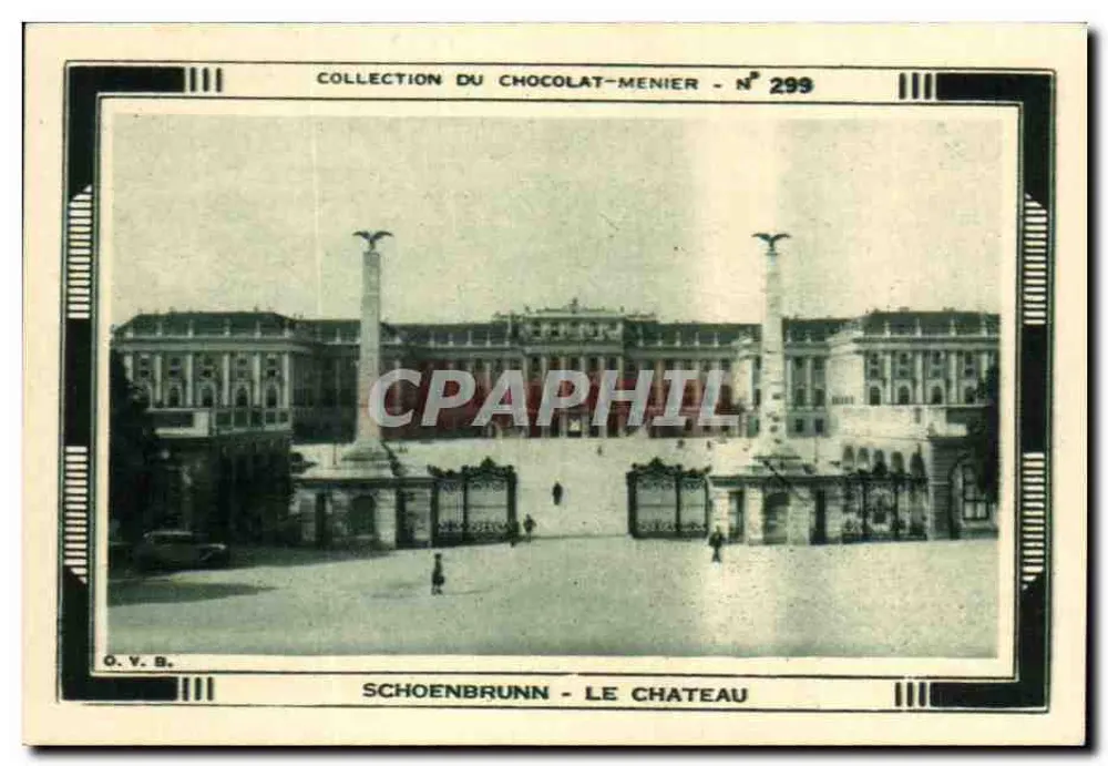Schoenbrunn - O Castelo — Coleção do Chocolate-Menier, n° 299 - Frente