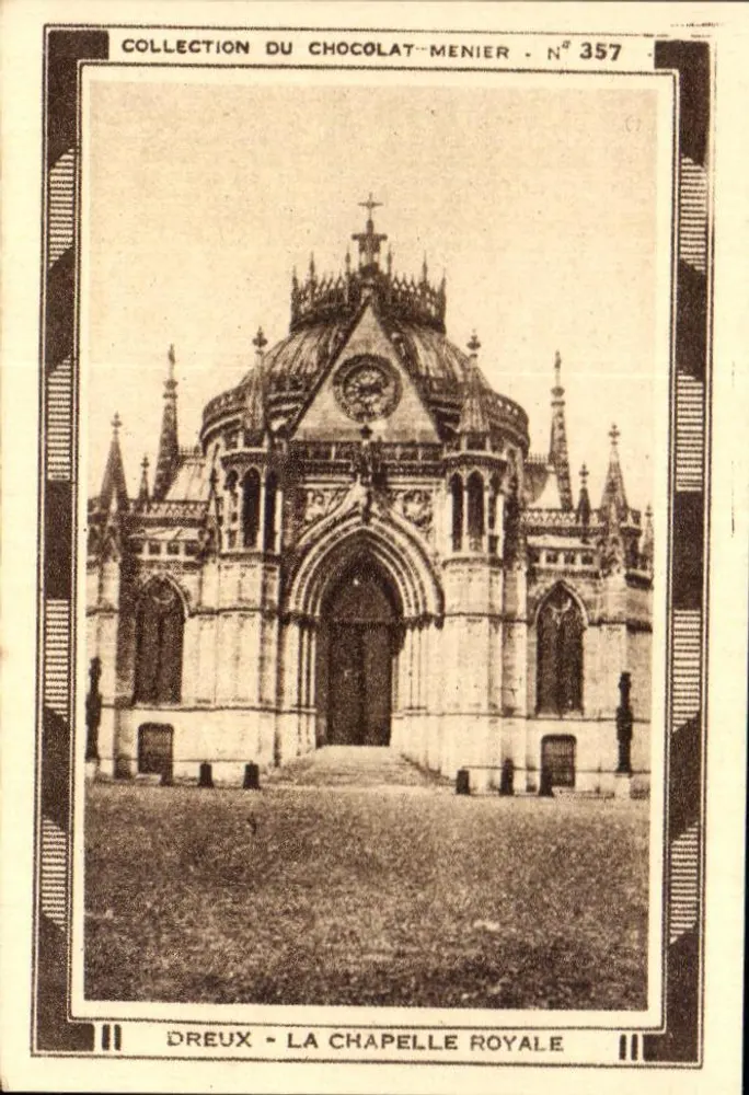 Dreux - A Capela Real — Coleção do Chocolat-Menier, N° 357 - Frente