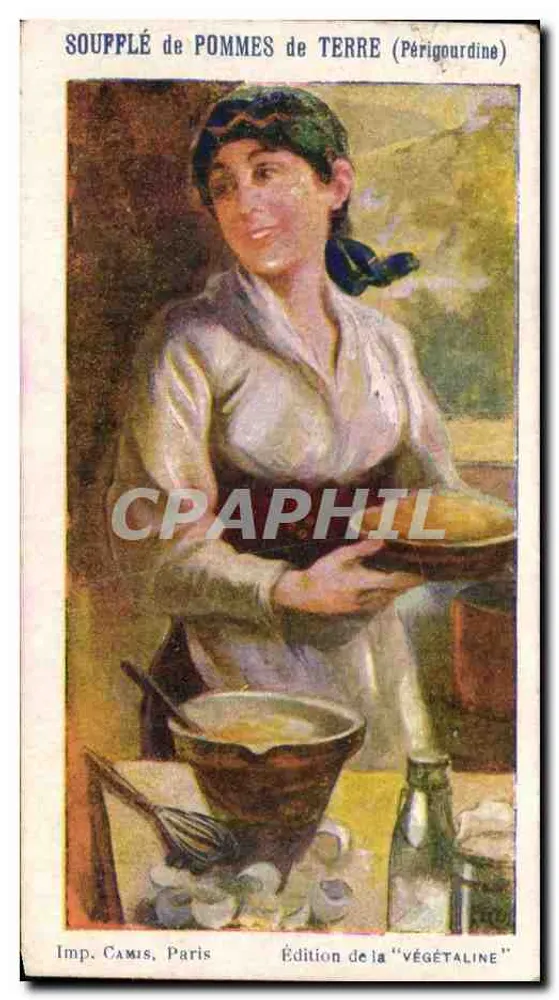 Kartoffelsoufflé (Périgourdine) — Ausgabe von 'Végétaline' — Imp. Camis, Paris - Vorderseite
