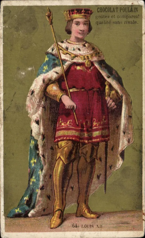 Louis XII — rei da França — Chocolat Poulain, n°64 - Frente