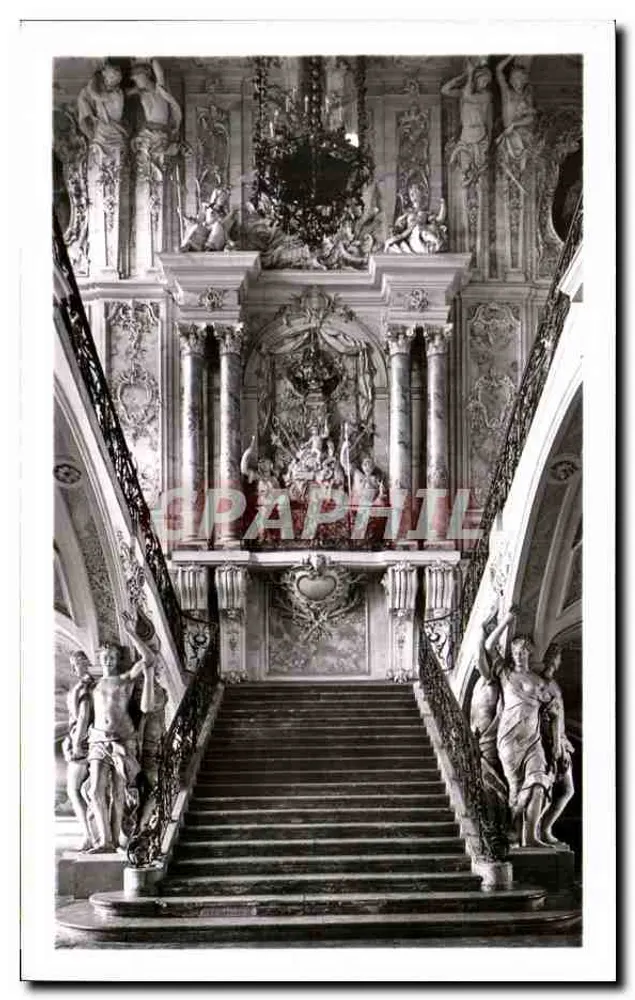 Schloss Augustusburg, Brühl — Treppenhaus von Balthasar Neumann — Verleger: Städt. Verkehrsamt Brühl, Nr. 542 - Vorderseite