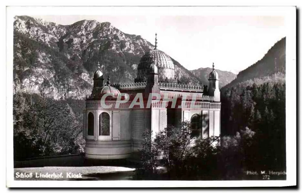 Schloß Linderhof. Kiosk — Fotografia de Martin Herpich & Sohn, n° 2772 - Frente