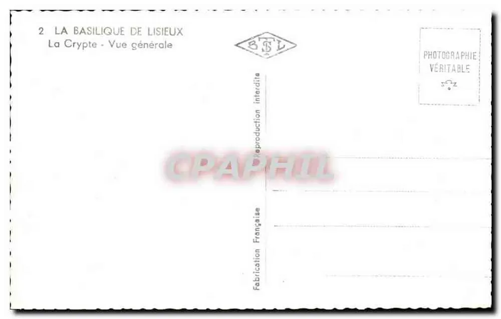 La Basílica de Lisieux — La Cripta — Vista general — BTI - Reverso