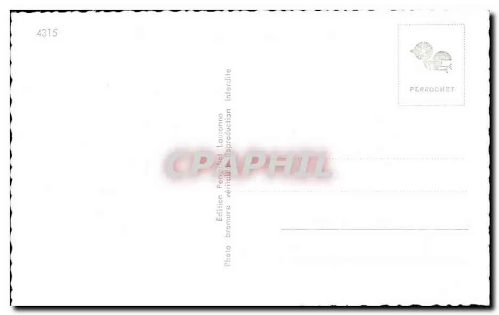 Bourguillon — Fribourg — Colagem de Locais — Edição Perrachet - Verso