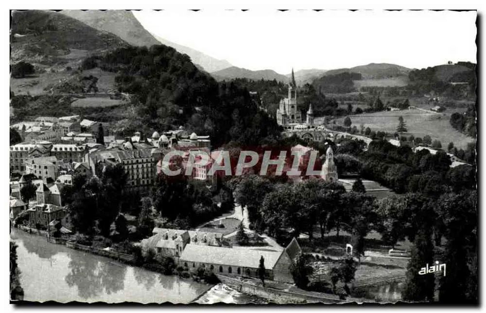 Lourdes — Die Basilika und die Wasserfälle des Gave — Éditions d'Art C.L.D., Lourdes - Vorderseite
