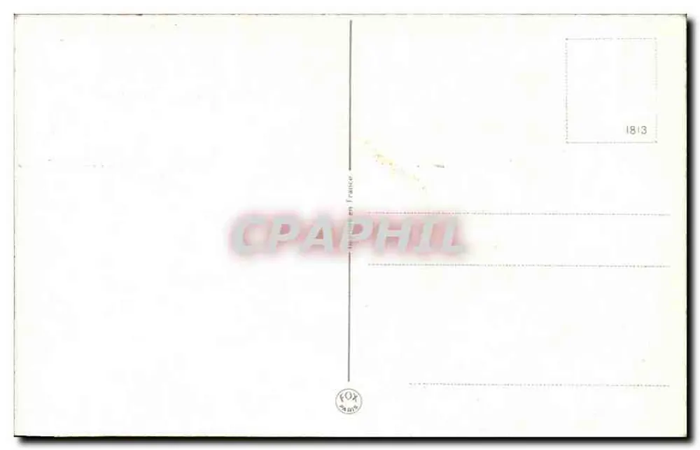 Arranjo de rosas coloridas — editor FOX, n° 1813 - Verso