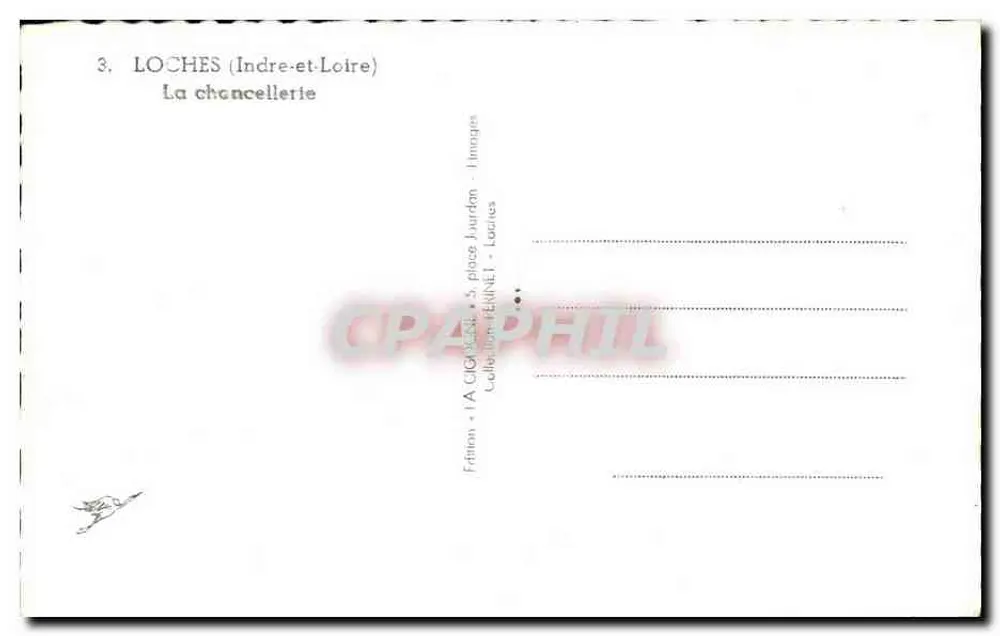 Loches (Indre-et-Loire) — Die Chancellerie — A Cigogne - Rückseite