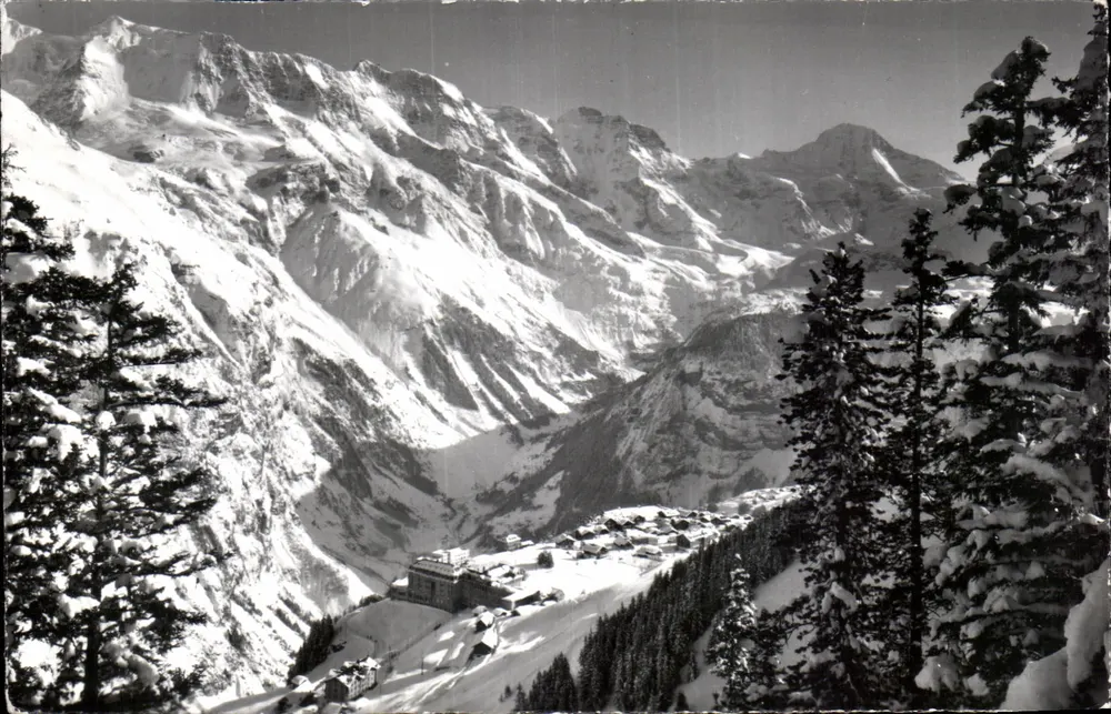 Mürren 1650 m — Ebnelluh-Mitteghorn-Breithorn — Thor & Gyger - Recto
