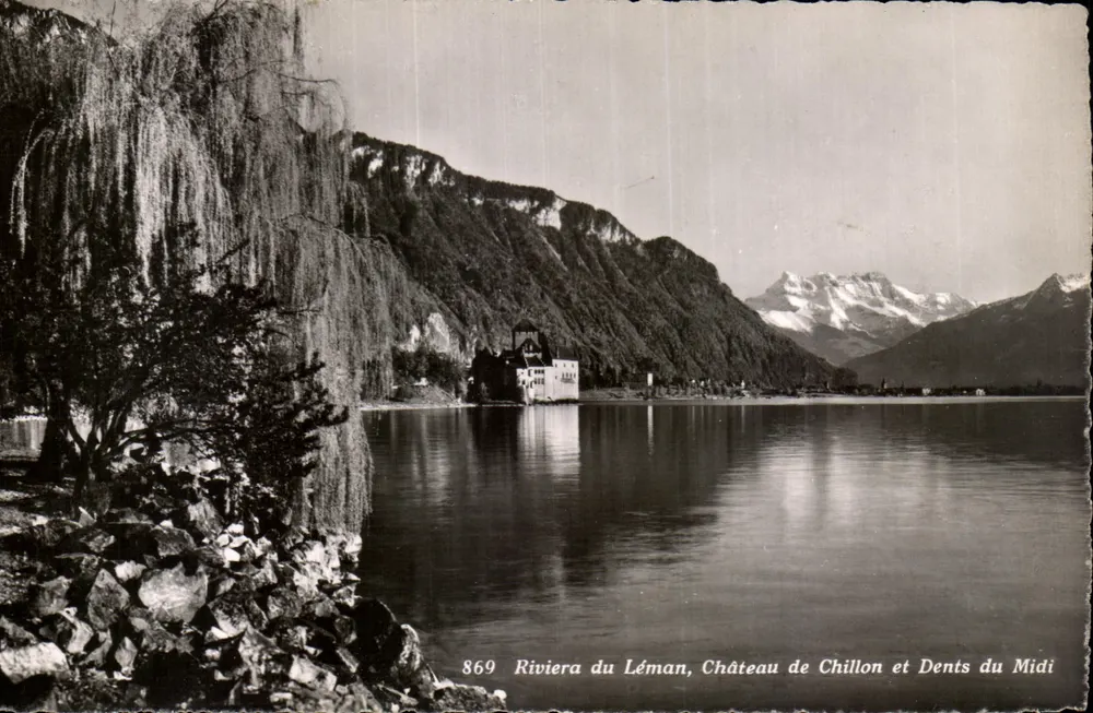 Riviera du Léman, Schloss Chillon und Dents du Midi — Serie 869 — Phot. Sartori, Lausanne - Vorderseite