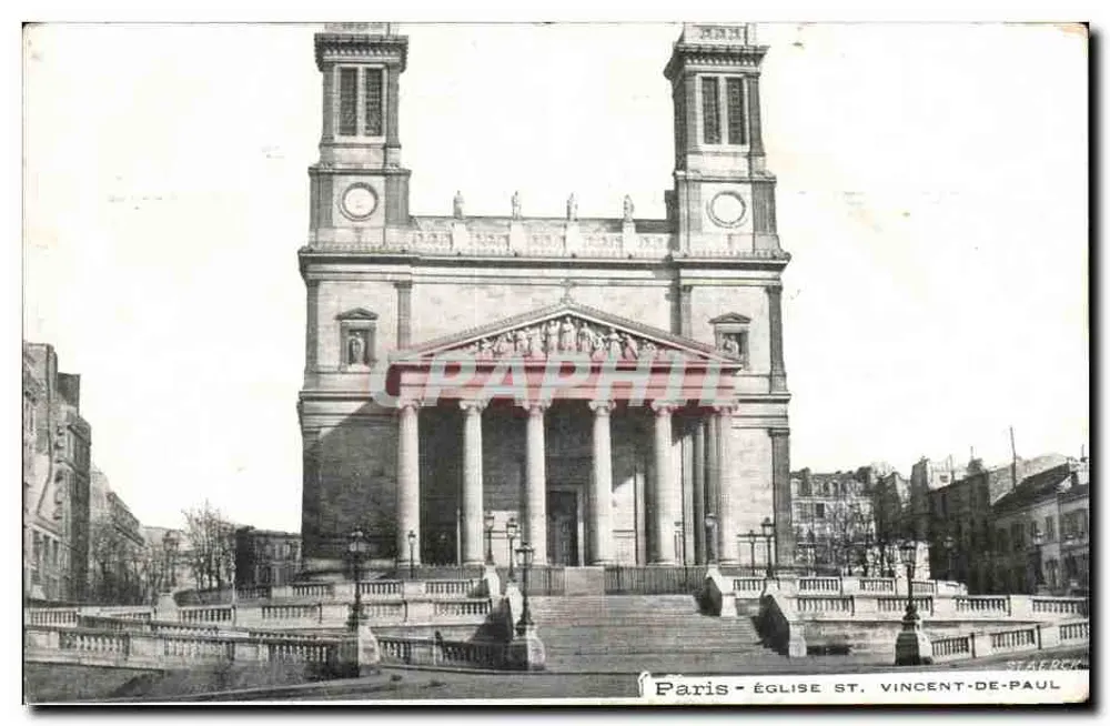 Paris - Igreja de São Vicente de Paulo — Staerck - Frente