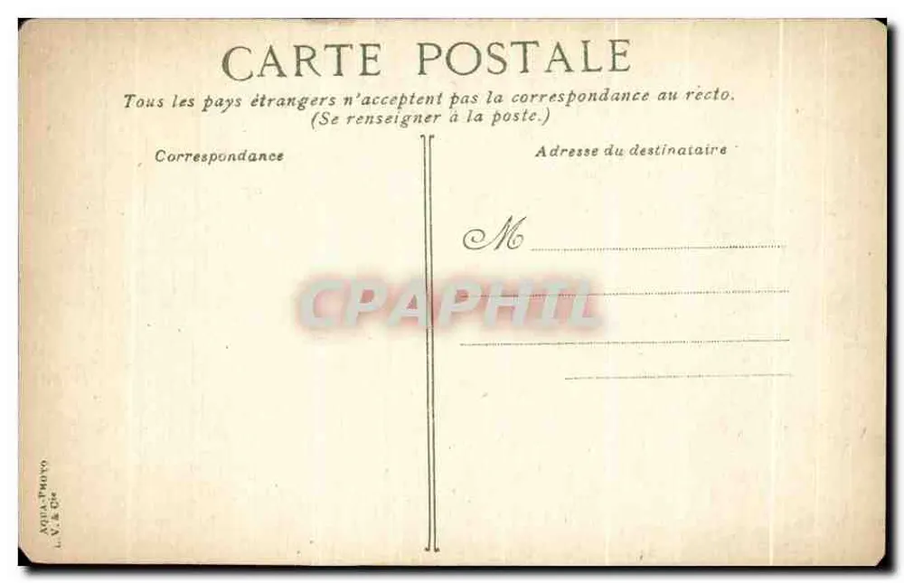 Aix-les-Bains — Hôtel Beau-Site — éditeur L.V. & Cie, n° 1336 - Verso