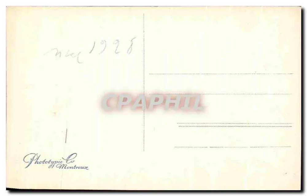 Genf - Jle d. J. Rousseau und Mont Blanc — Phototype Co. Montreux, n° 7014 - Rückseite