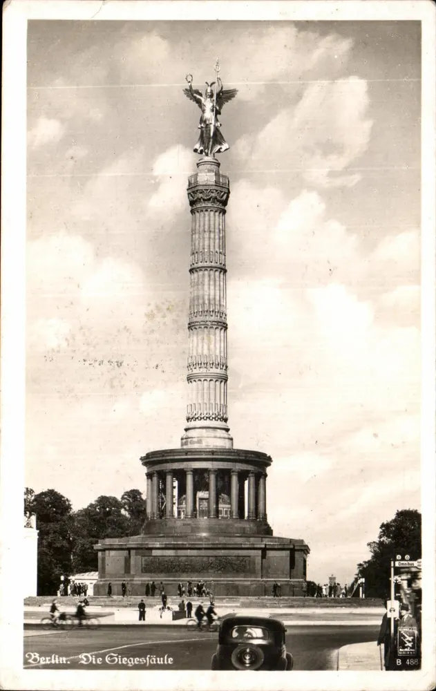 Berlin. A Coluna da Vitória — editor: Industrie-Photografen Münze & Co., Berlin - Frente