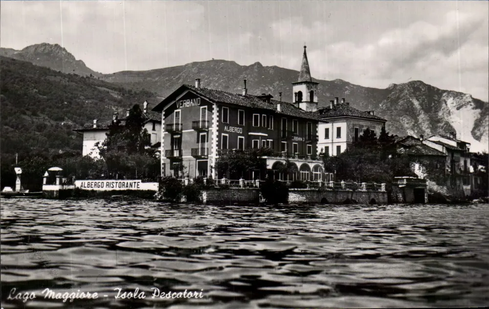 Lago Maggiore - Ilha dos Pescadores — Albergo Ristorante Verbando — Phototypie Offici - Frente