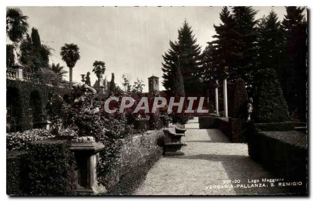 Garten des Lago Maggiore — Verbânia-Pallanza, S. Remigio — F. Brunner & C. Como - Vorderseite